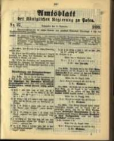 Amtsblatt der K&ouml;niglichen Regierung zu Posen. 1899.09.12 Nro.37