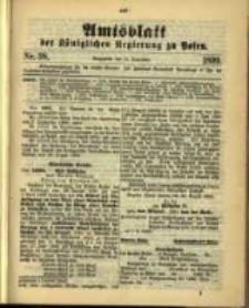 Amtsblatt der K&ouml;niglichen Regierung zu Posen. 1899.09.19 Nro.38