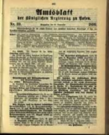 Amtsblatt der Königlichen Regierung zu Posen. 1899.09.26 Nro.39