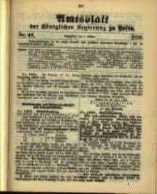 Amtsblatt der K&ouml;niglichen Regierung zu Posen. 1899.10.03 Nro.40