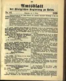 Amtsblatt der K&ouml;niglichen Regierung zu Posen. 1899.10.17 Nro.42