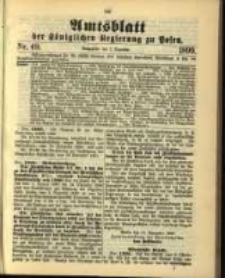 Amtsblatt der K&ouml;niglichen Regierung zu Posen. 1899.12.05 Nro.49