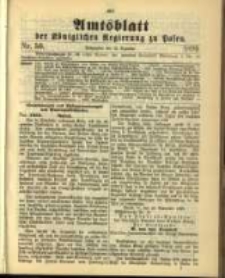 Amtsblatt der K&ouml;niglichen Regierung zu Posen. 1899.12.12 Nro.50