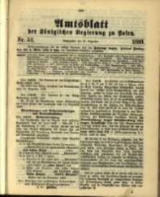 Amtsblatt der K&ouml;niglichen Regierung zu Posen. 1899.12.27 Nro.52