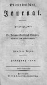 Polytechnisches Journal. 1821 Bd.5