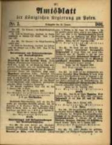 Amtsblatt der K&ouml;niglichen Regierung zu Posen. 1891.01.13 Nro.2