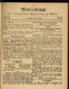 Amtsblatt der K&ouml;niglichen Regierung zu Posen. 1891.01.20 Nro.3