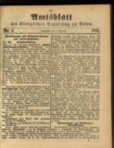 Amtsblatt der Königlichen Regierung zu Posen. 1891.02.03 Nro.5