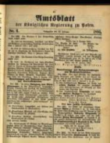 Amtsblatt der K&ouml;niglichen Regierung zu Posen. 1891.02.10 Nro.6