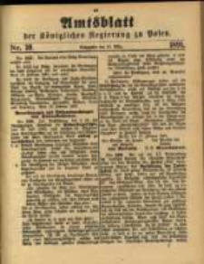 Amtsblatt der K&ouml;niglichen Regierung zu Posen. 1891.03.10 Nro.10