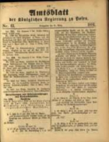 Amtsblatt der K&ouml;niglichen Regierung zu Posen. 1891.03.31 Nro.13