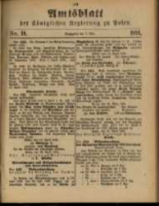 Amtsblatt der K&ouml;niglichen Regierung zu Posen. 1891.05.05 Nro.18