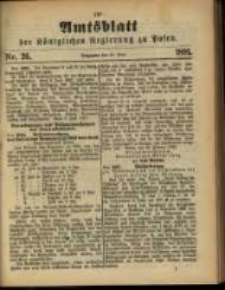 Amtsblatt der K&ouml;niglichen Regierung zu Posen. 1891.06.30 Nro.26