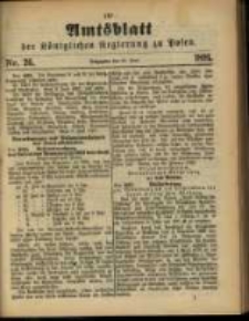 Amtsblatt der Königlichen Regierung zu Posen. 1891.06.30 Nro.26