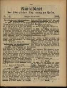 Amtsblatt der Königlichen Regierung zu Posen. 1891.10.13 Nro.41