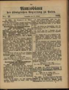 Amtsblatt der K&ouml;niglichen Regierung zu Posen. 1891.10.27 Nro.43