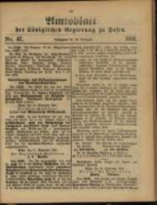 Amtsblatt der K&ouml;niglichen Regierung zu Posen. 1891.11.24 Nro.47