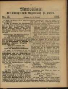 Amtsblatt der Königlichen Regierung zu Posen. 1891.11.24 Nro.47