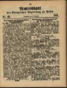 Amtsblatt der K&ouml;niglichen Regierung zu Posen. 1891.12.08 Nro.49