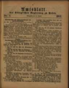 Amtsblatt der K&ouml;niglichen Regierung zu Posen. 1881.01.11 Nro.2