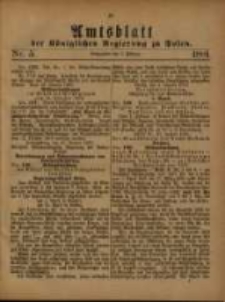 Amtsblatt der K&ouml;niglichen Regierung zu Posen. 1881.02.05 Nro.5