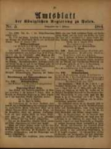 Amtsblatt der Königlichen Regierung zu Posen. 1881.02.05 Nro.5