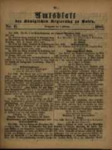 Amtsblatt der K&ouml;niglichen Regierung zu Posen. 1881.02.08 Nro.6
