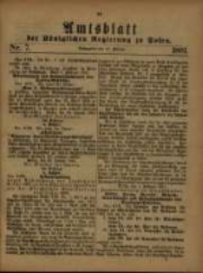Amtsblatt der K&ouml;niglichen Regierung zu Posen. 1881.02.15 Nro.7