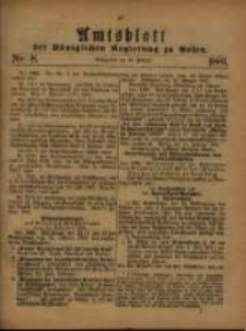 Amtsblatt der K&ouml;niglichen Regierung zu Posen. 1881.02.22 Nro.8