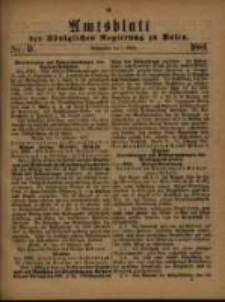 Amtsblatt der K&ouml;niglichen Regierung zu Posen. 1881.03.01 Nro.9