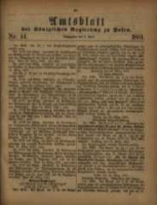 Amtsblatt der Königlichen Regierung zu Posen. 1881.04.05 Nro.14