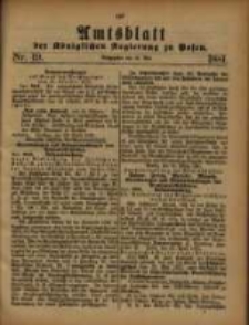 Amtsblatt der K&ouml;niglichen Regierung zu Posen. 1881.05.10 Nro.19