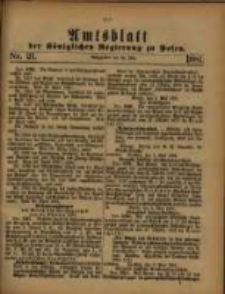 Amtsblatt der Königlichen Regierung zu Posen. 1881.05.24 Nro.21