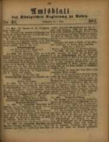 Amtsblatt der Königlichen Regierung zu Posen. 1881.06.07 Nro.23