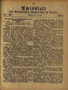 Amtsblatt der K&ouml;niglichen Regierung zu Posen. 1881.07.19 Nro.29