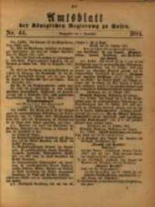 Amtsblatt der Königlichen Regierung zu Posen. 1881.11.01 Nro.44