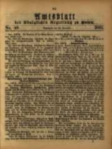 Amtsblatt der K&ouml;niglichen Regierung zu Posen. 1881.11.29 Nro.48