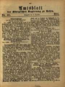 Amtsblatt der K&ouml;niglichen Regierung zu Posen. 1881.12.13 Nro.50