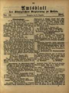 Amtsblatt der K&ouml;niglichen Regierung zu Posen. 1881.12.20 Nro.51