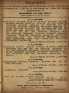 Verzeichniss &hellip;. vom 17. Juni 1881 &hellip; am 2. Januar 1882.... Staats - Auleihe vom Jahre 1868 A