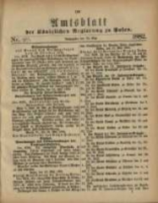 Amtsblatt der K&ouml;niglichen Regierung zu Posen. 1882.05.30 Nro.22
