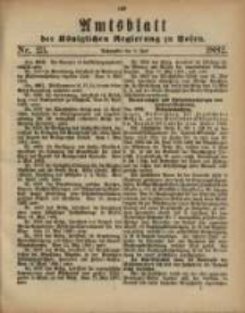 Amtsblatt der K&ouml;niglichen Regierung zu Posen. 1882.06.06 Nro.23