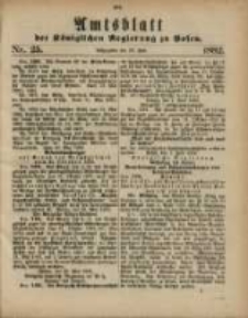 Amtsblatt der Königlichen Regierung zu Posen. 1882.06.20 Nro.25