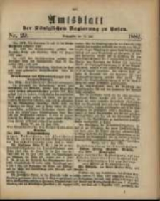 Amtsblatt der K&ouml;niglichen Regierung zu Posen. 1882.07.18 Nro.29
