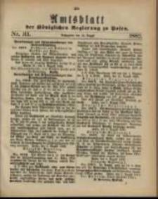 Amtsblatt der Königlichen Regierung zu Posen. 1882.08.15 Nro.33