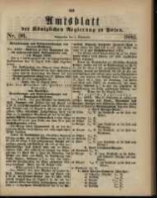 Amtsblatt der K&ouml;niglichen Regierung zu Posen. 1882.09.05 Nro.36