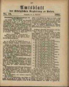 Amtsblatt der K&ouml;niglichen Regierung zu Posen. 1882.09.19 Nro.38