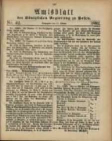 Amtsblatt der K&ouml;niglichen Regierung zu Posen. 1882.10.17 Nro.42