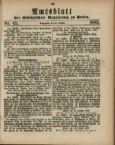 Amtsblatt der K&ouml;niglichen Regierung zu Posen. 1882.10.24 Nro.43