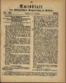 Amtsblatt der K&ouml;niglichen Regierung zu Posen. 1882.12.05 Nro.49